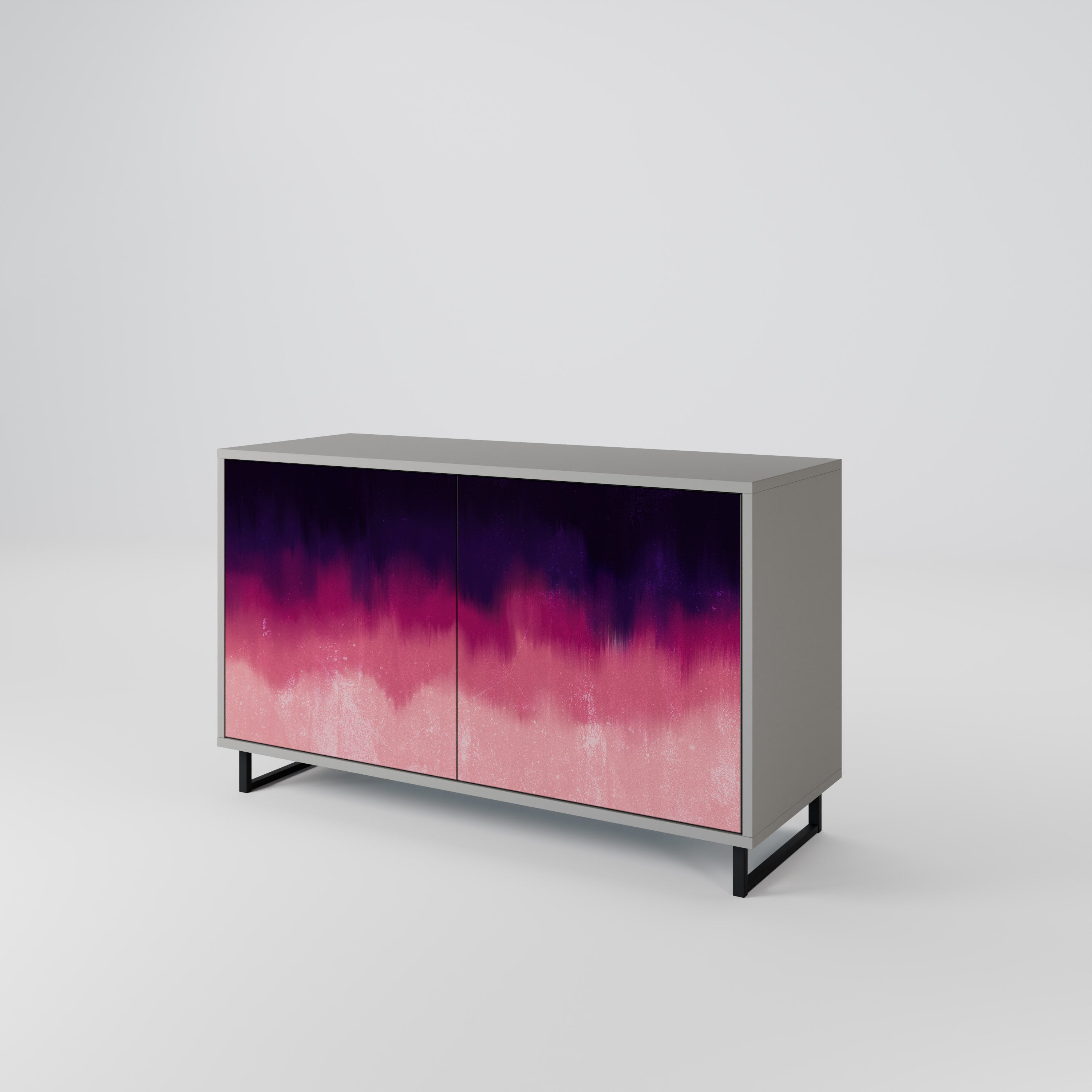 AURORA BOREALIS 2-Door Sideboard in Grey Finish