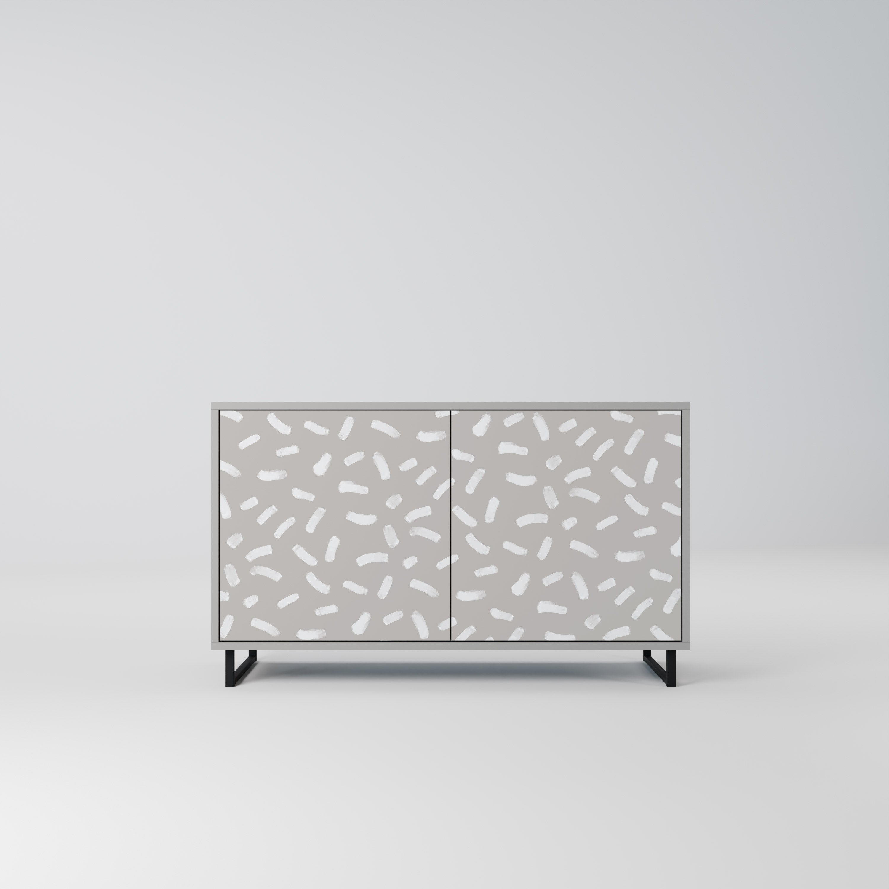 PASSING SECONDS 2-Door Sideboard in Grey Finish
