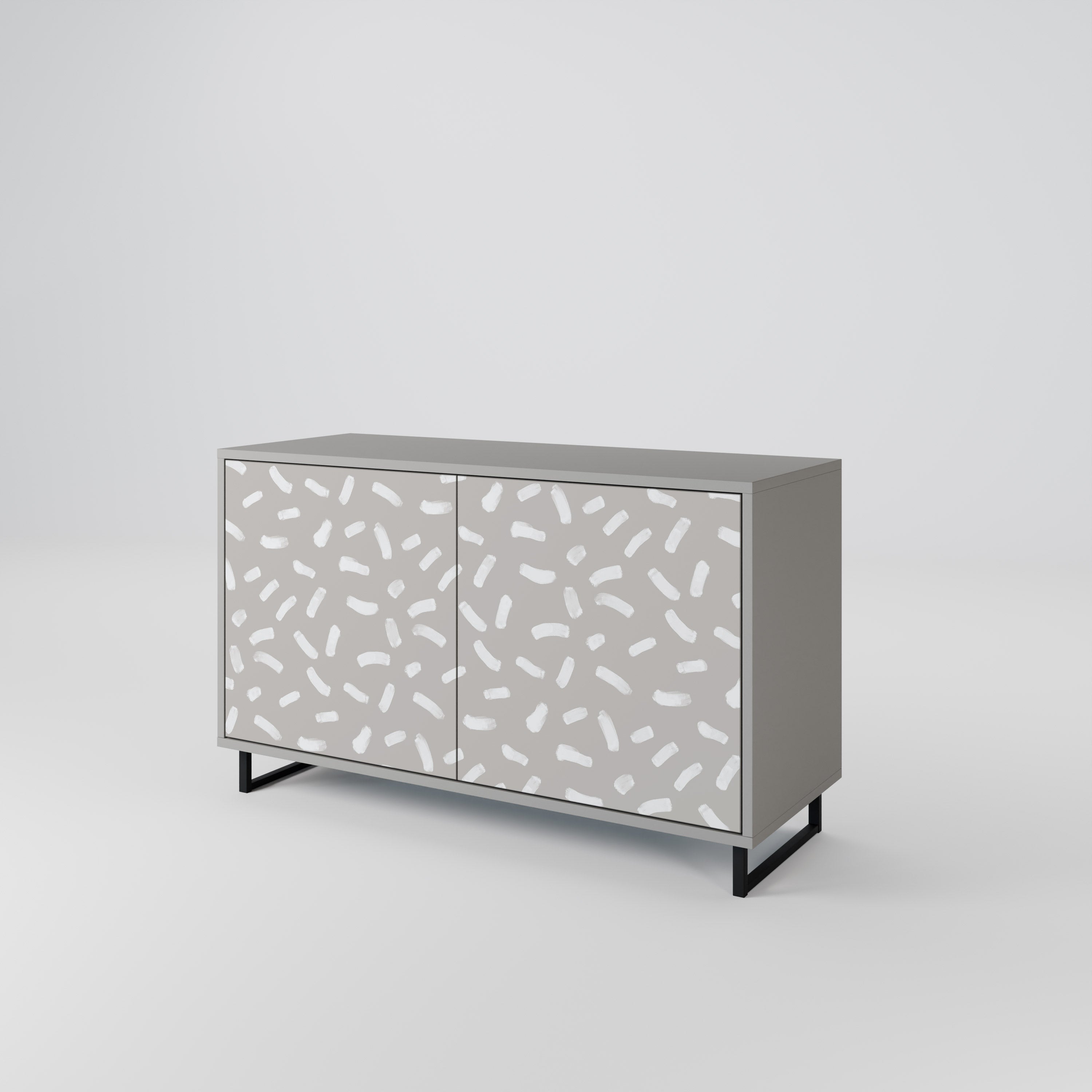 PASSING SECONDS 2-Door Sideboard in Grey Finish