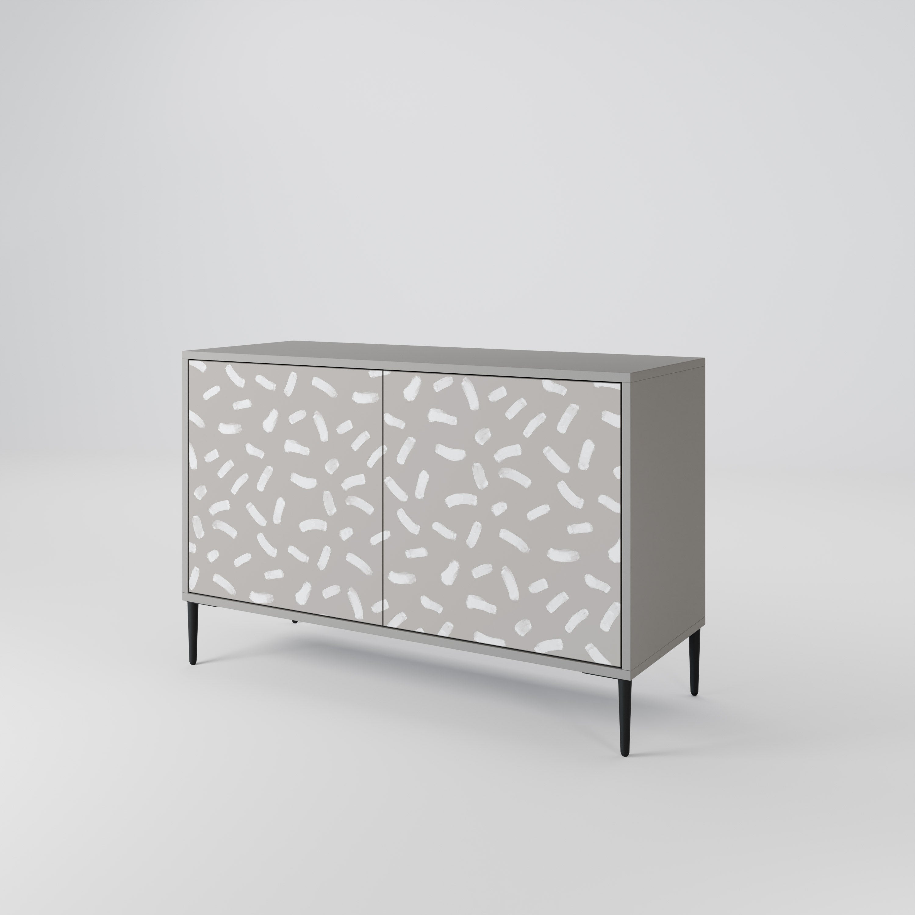 PASSING SECONDS 2-Door Sideboard in Grey Finish