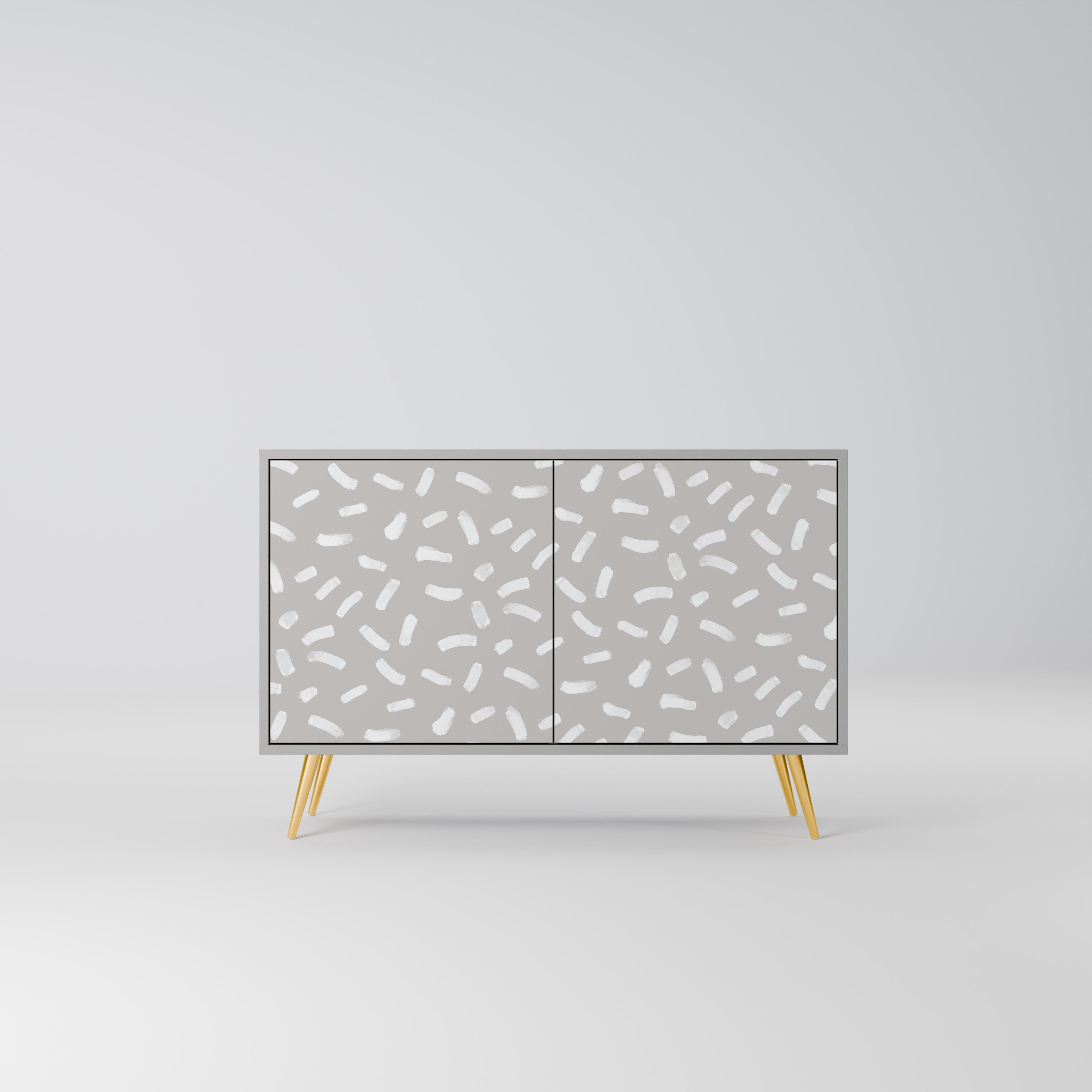 PASSING SECONDS 2-Door Sideboard in Grey Finish
