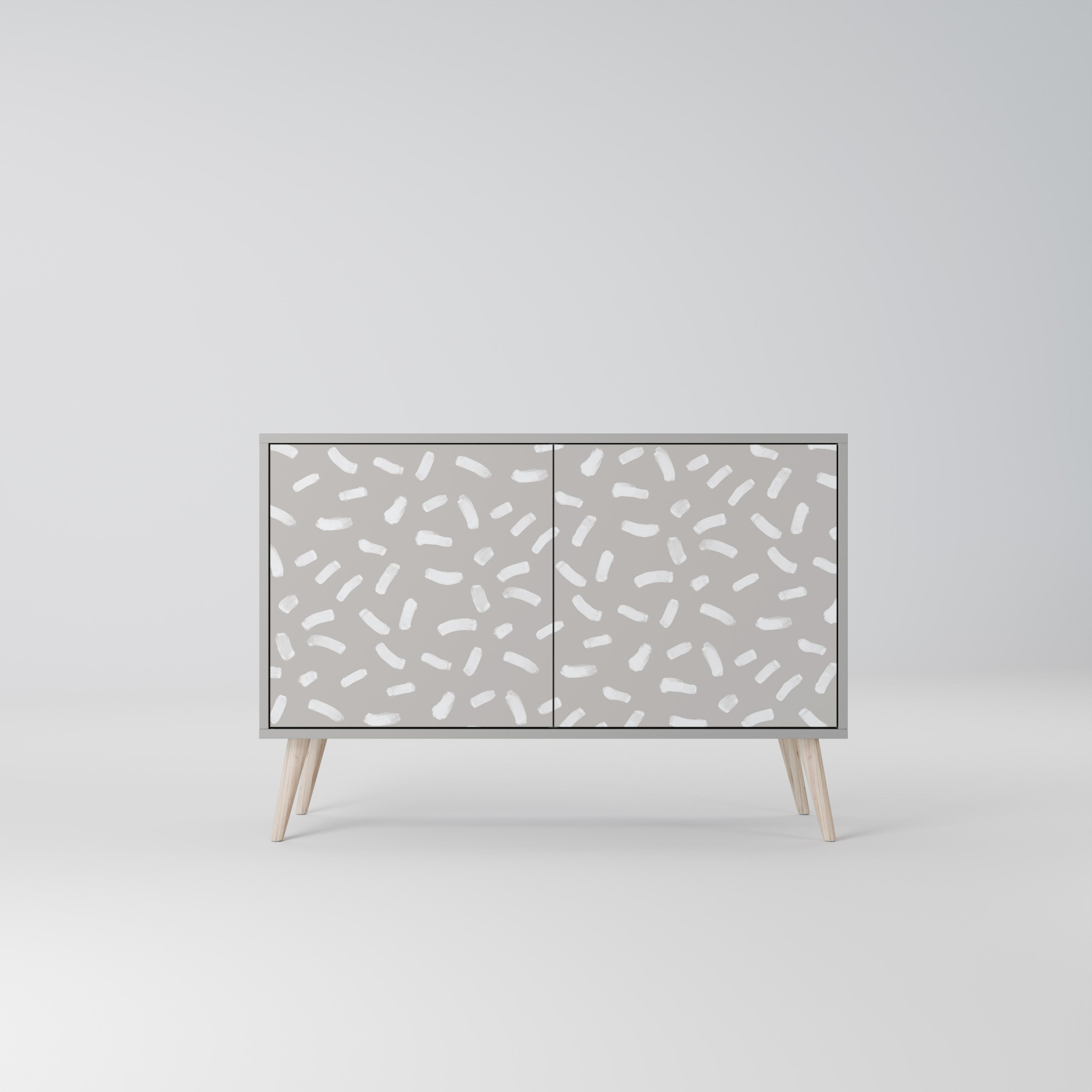 PASSING SECONDS 2-Door Sideboard in Grey Finish