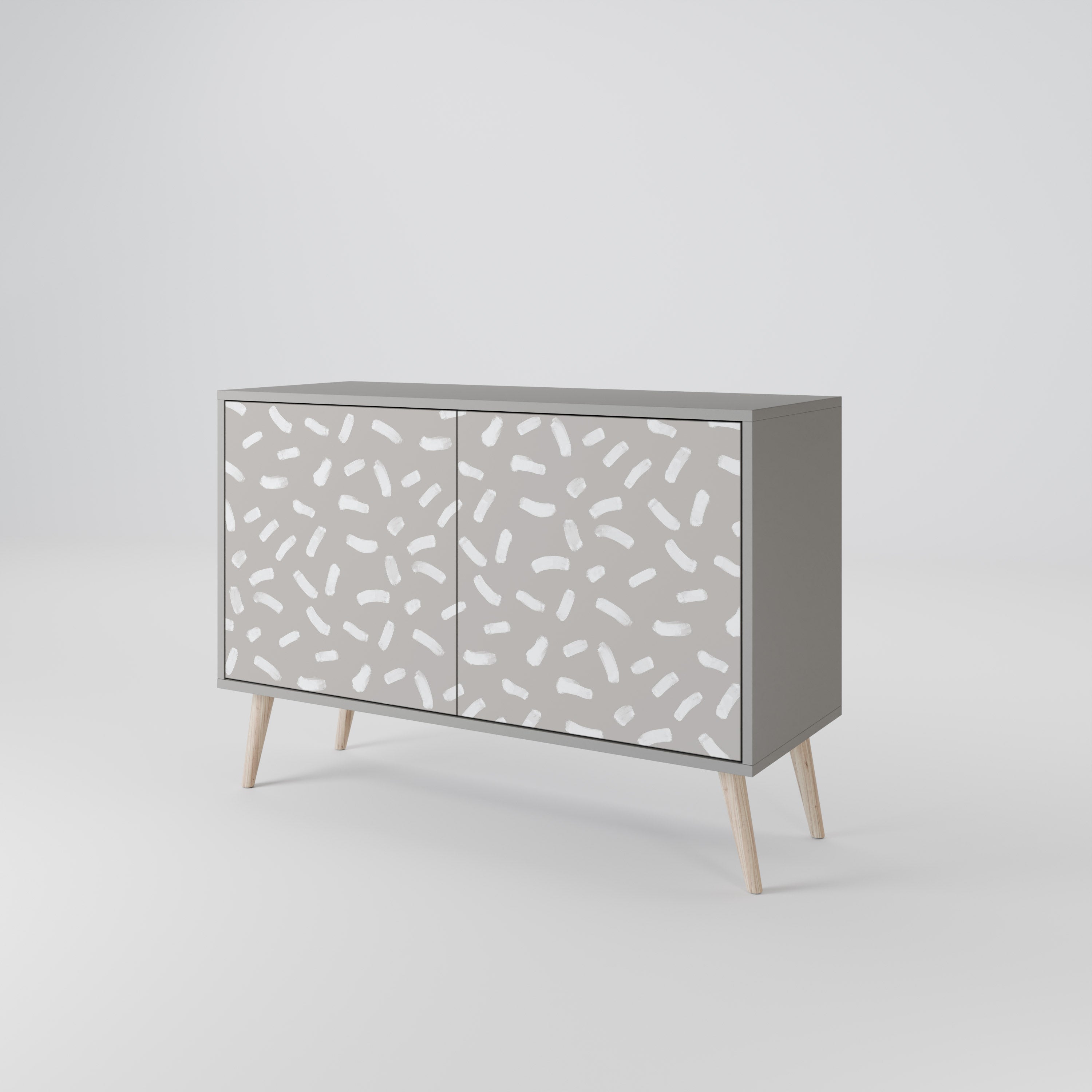 PASSING SECONDS 2-Door Sideboard in Grey Finish