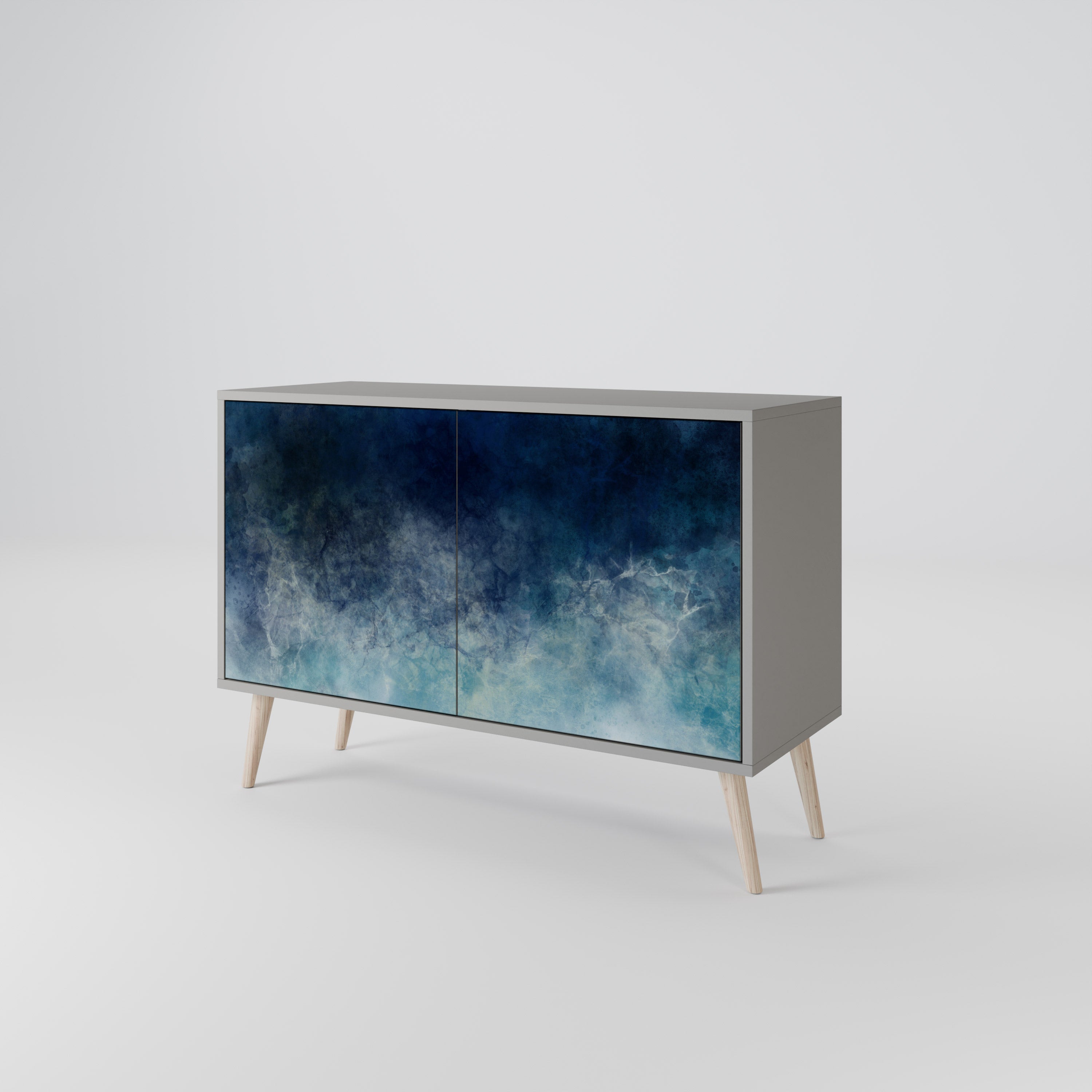 CELESTIAL FALL 2-Door Sideboard in Grey Finish