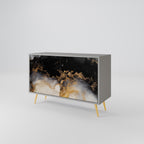 MARBLE OF TOMMORROW 2-Door Sideboard in Grey Finish