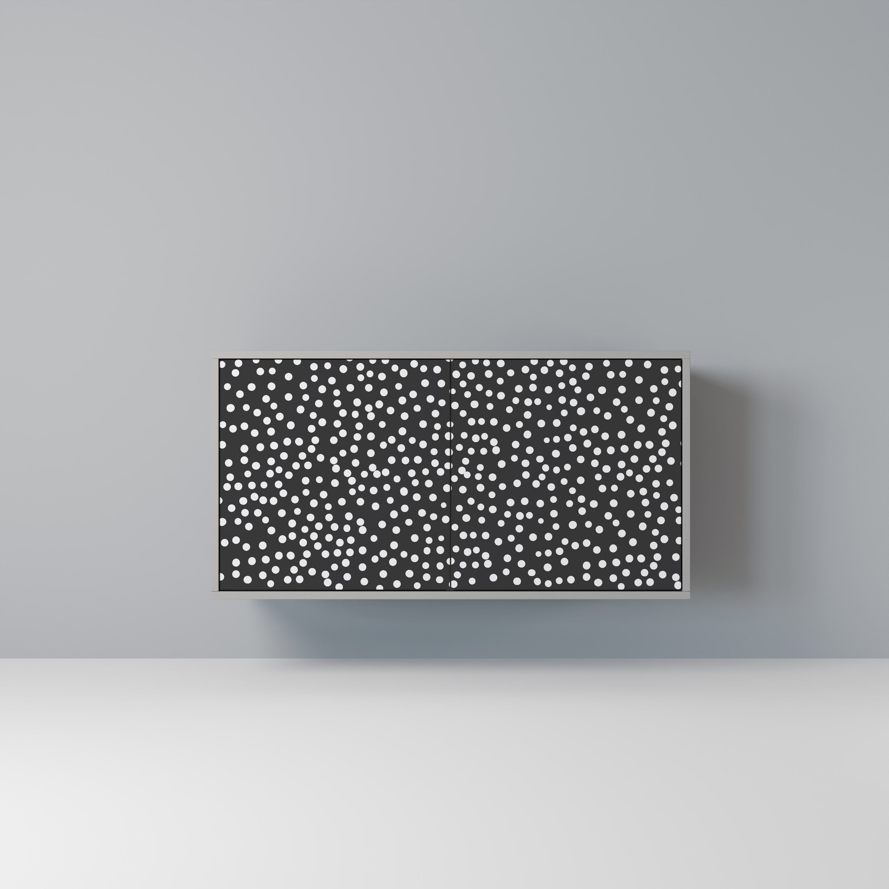 BLINDING LIGHTS 2-Door Sideboard in Grey Finish