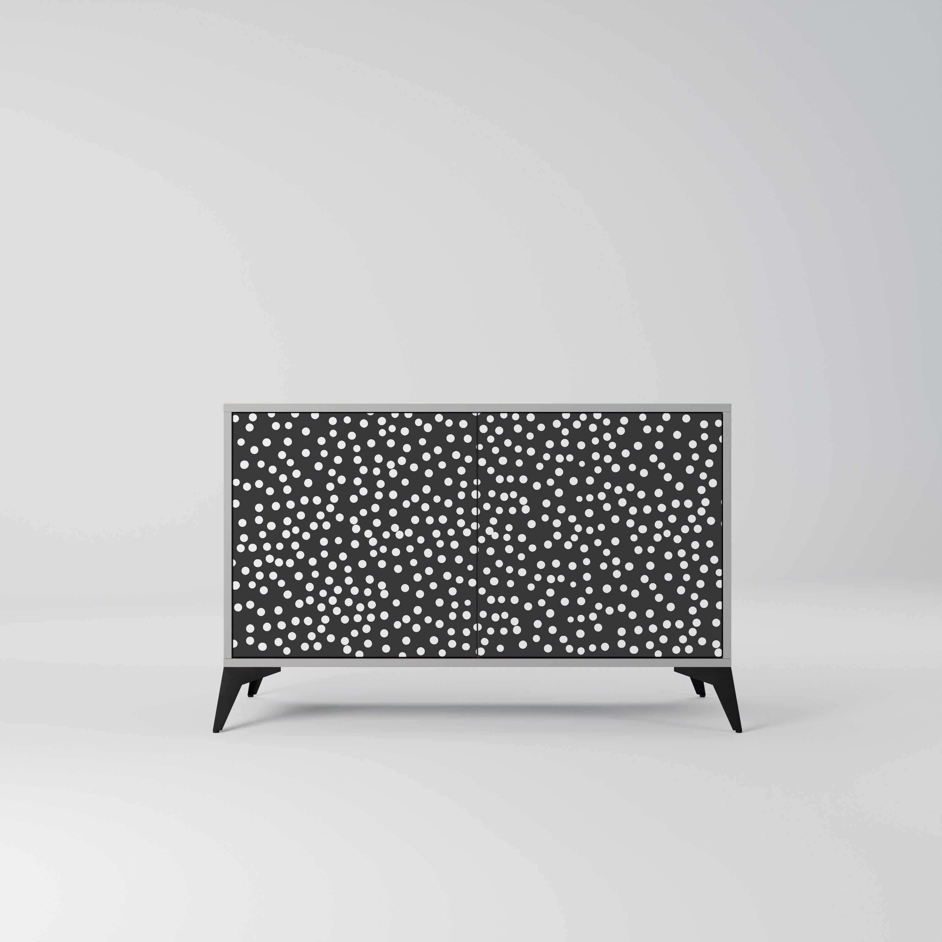 BLINDING LIGHTS 2-Door Sideboard in Grey Finish