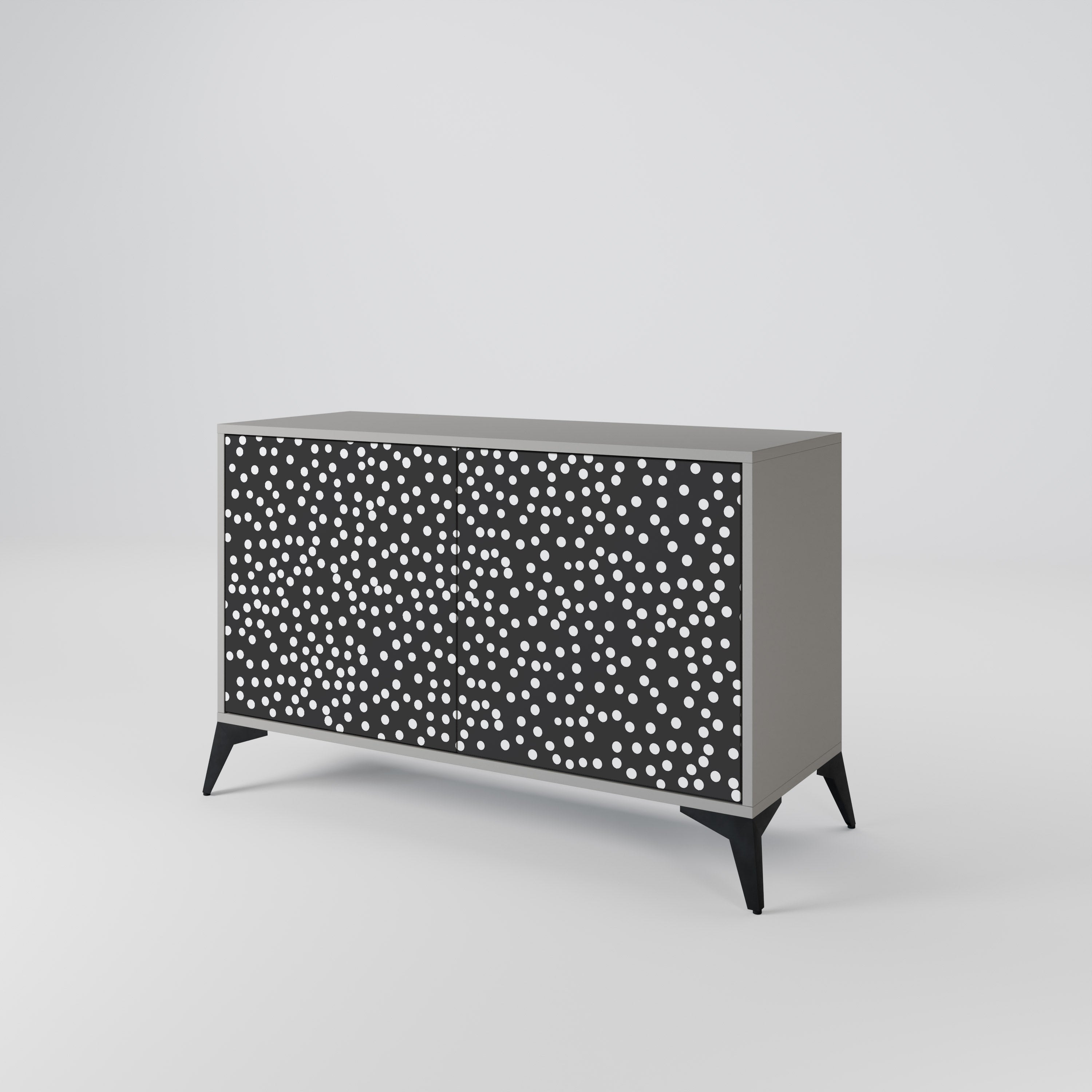BLINDING LIGHTS 2-Door Sideboard in Grey Finish