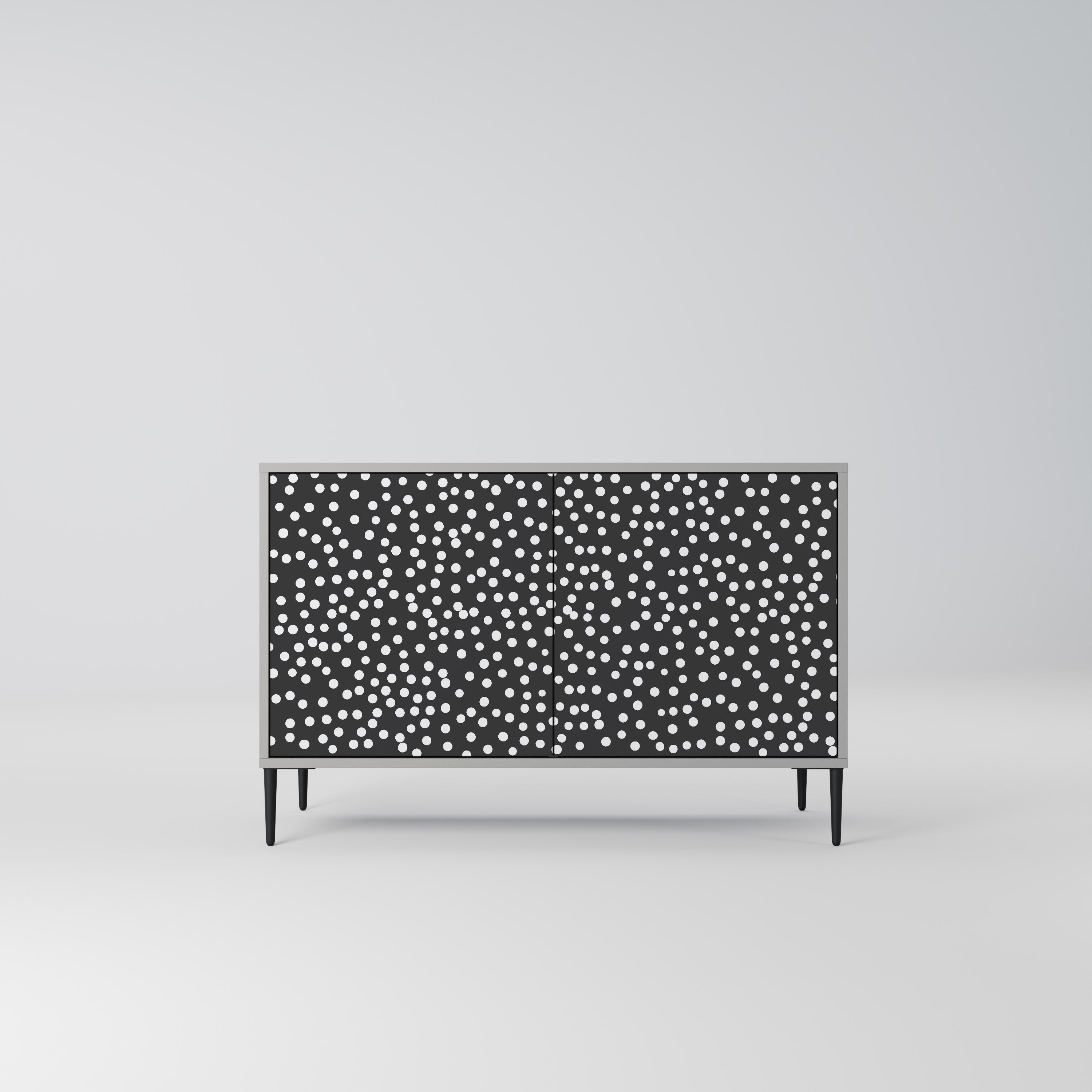 BLINDING LIGHTS 2-Door Sideboard in Grey Finish