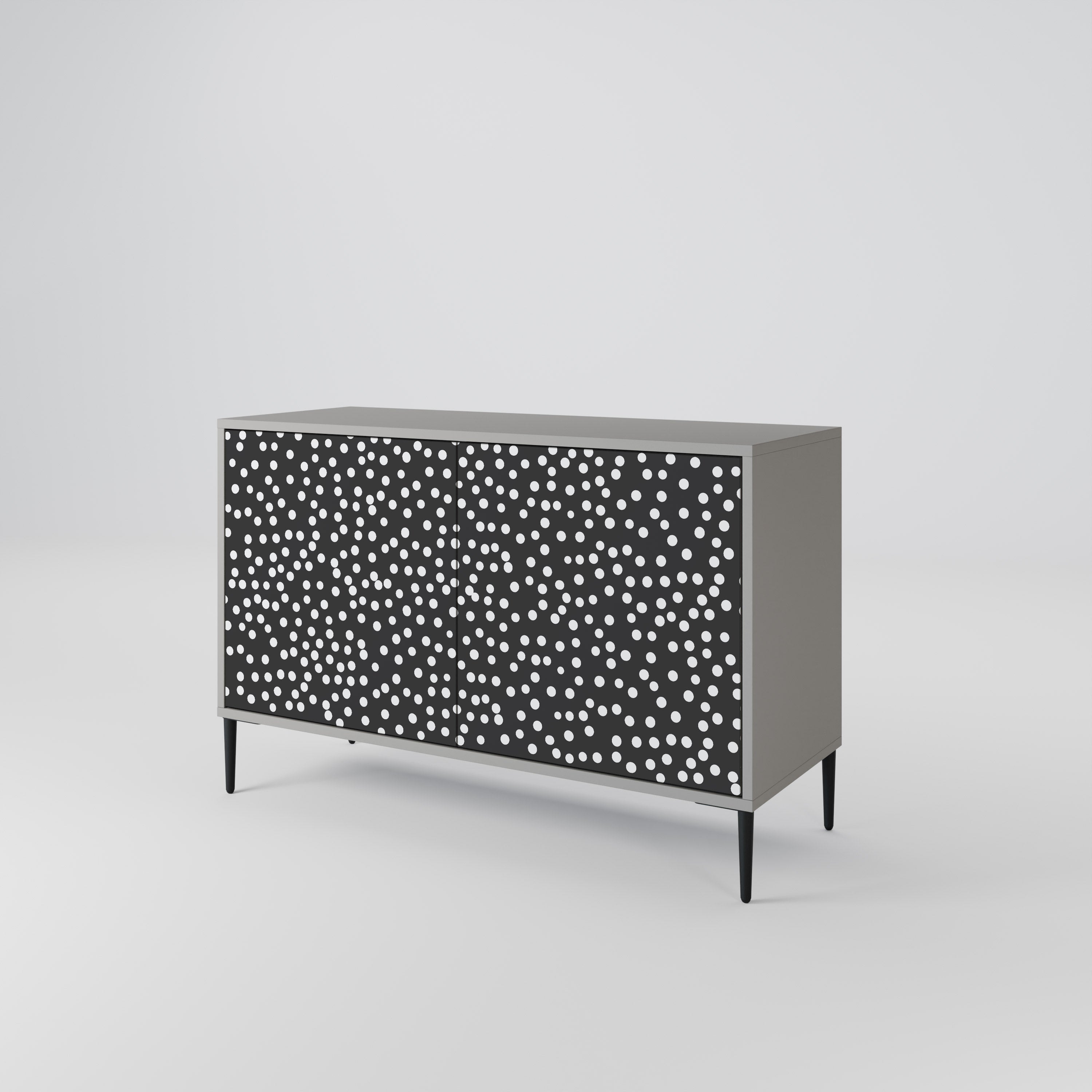 BLINDING LIGHTS 2-Door Sideboard in Grey Finish