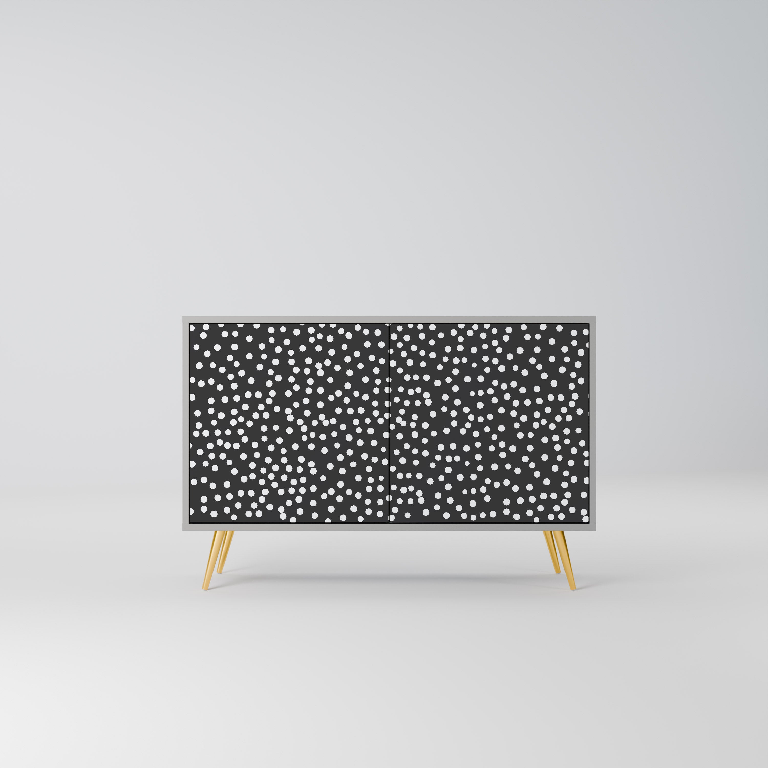 BLINDING LIGHTS 2-Door Sideboard in Grey Finish