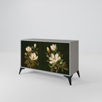 FLORAL NOIR 2-Door Sideboard in Grey Finish