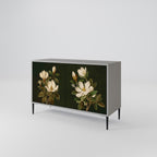 FLORAL NOIR 2-Door Sideboard in Grey Finish