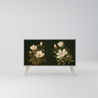 FLORAL NOIR 2-Door Sideboard in Grey Finish
