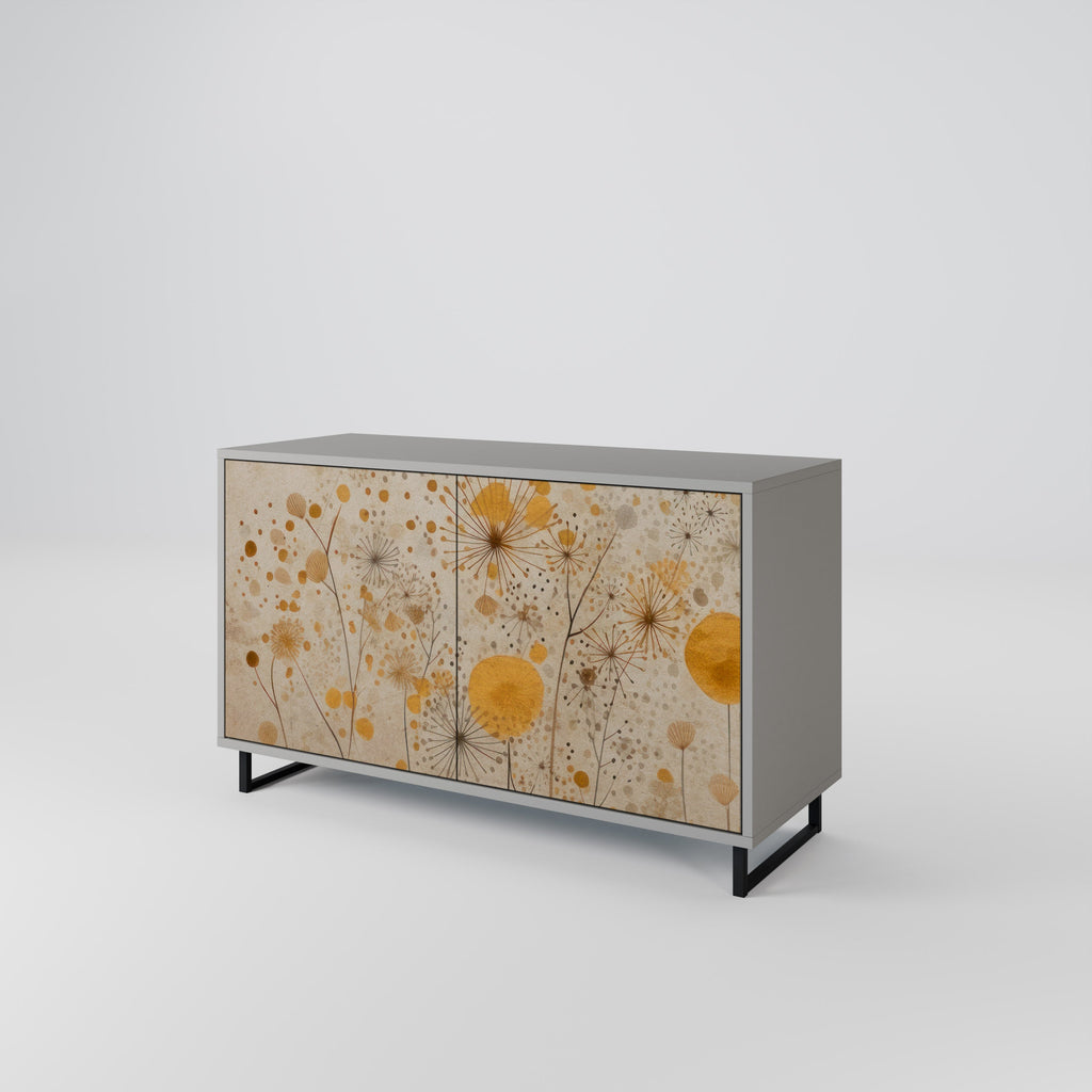 MORNING GLADE 2-Door Sideboard in Grey Finish