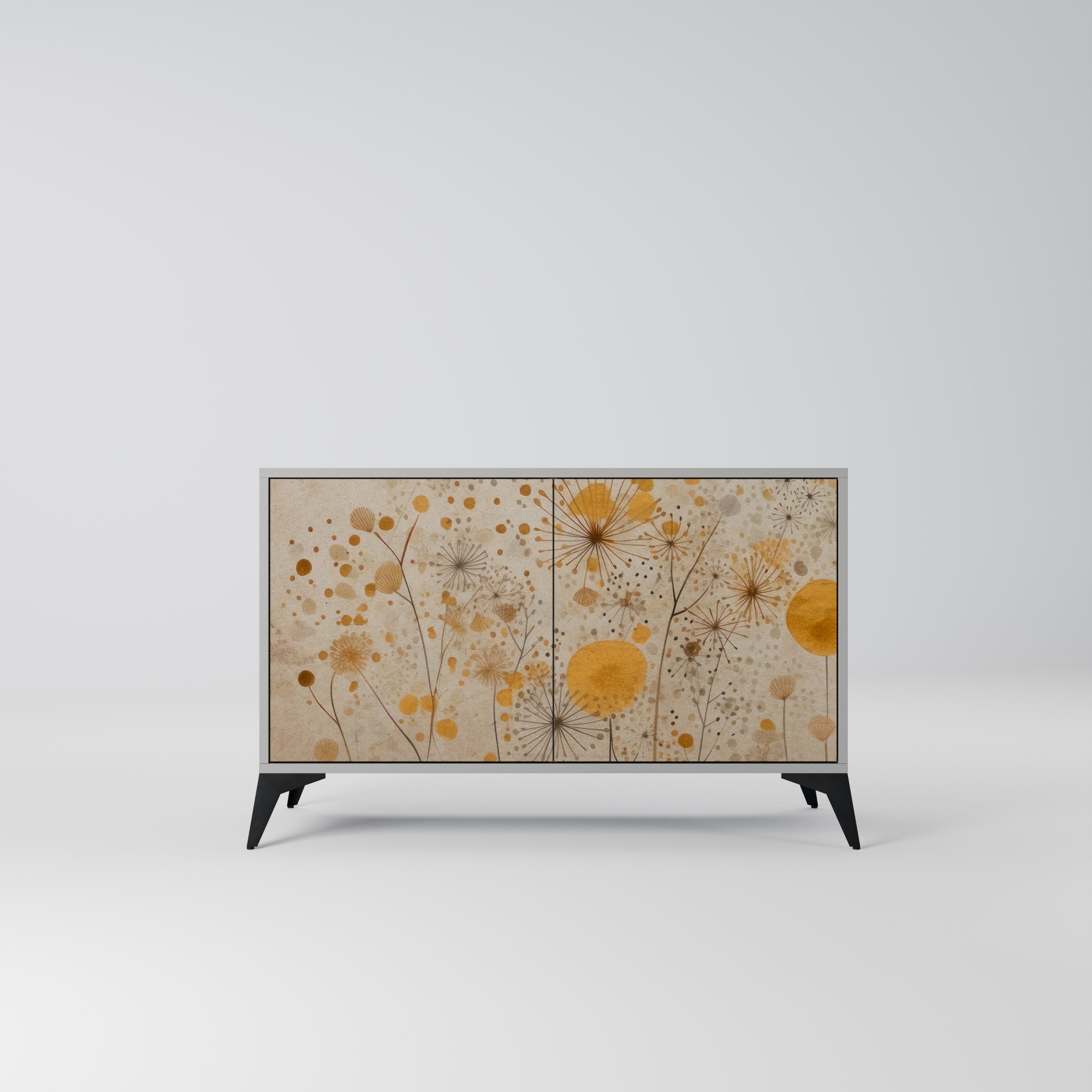 MORNING GLADE 2-Door Sideboard in Grey Finish