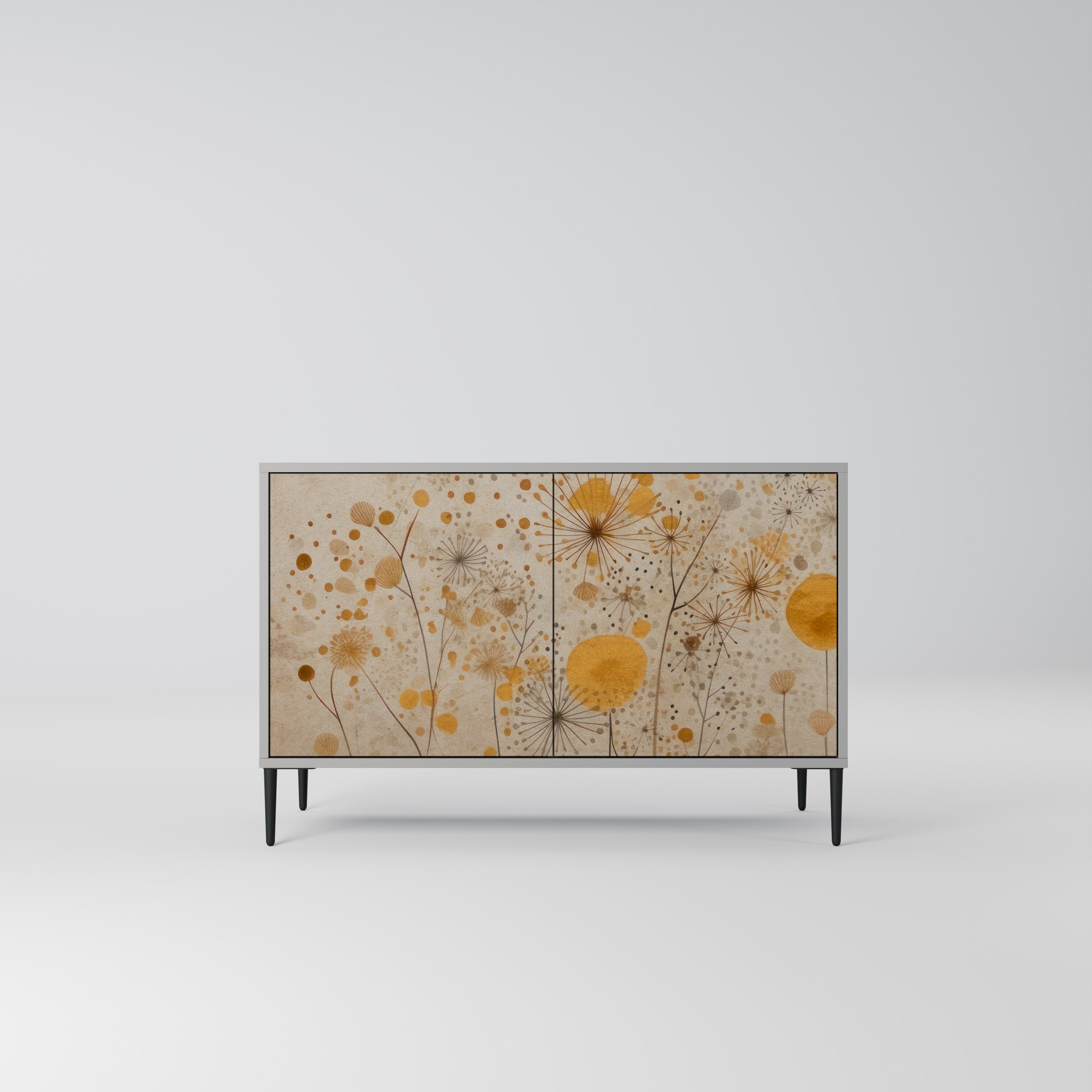 MORNING GLADE 2-Door Sideboard in Grey Finish