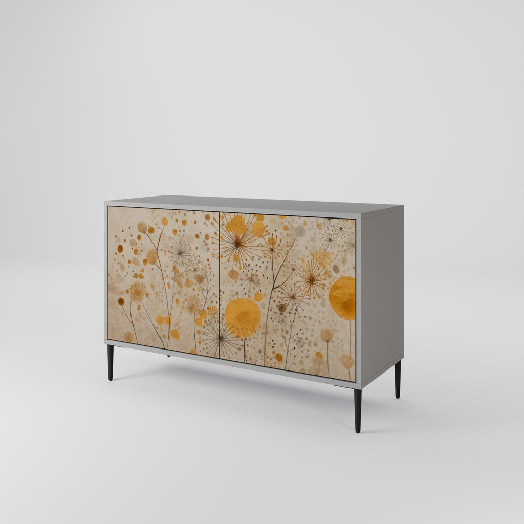 MORNING GLADE 2-Door Sideboard in Grey Finish