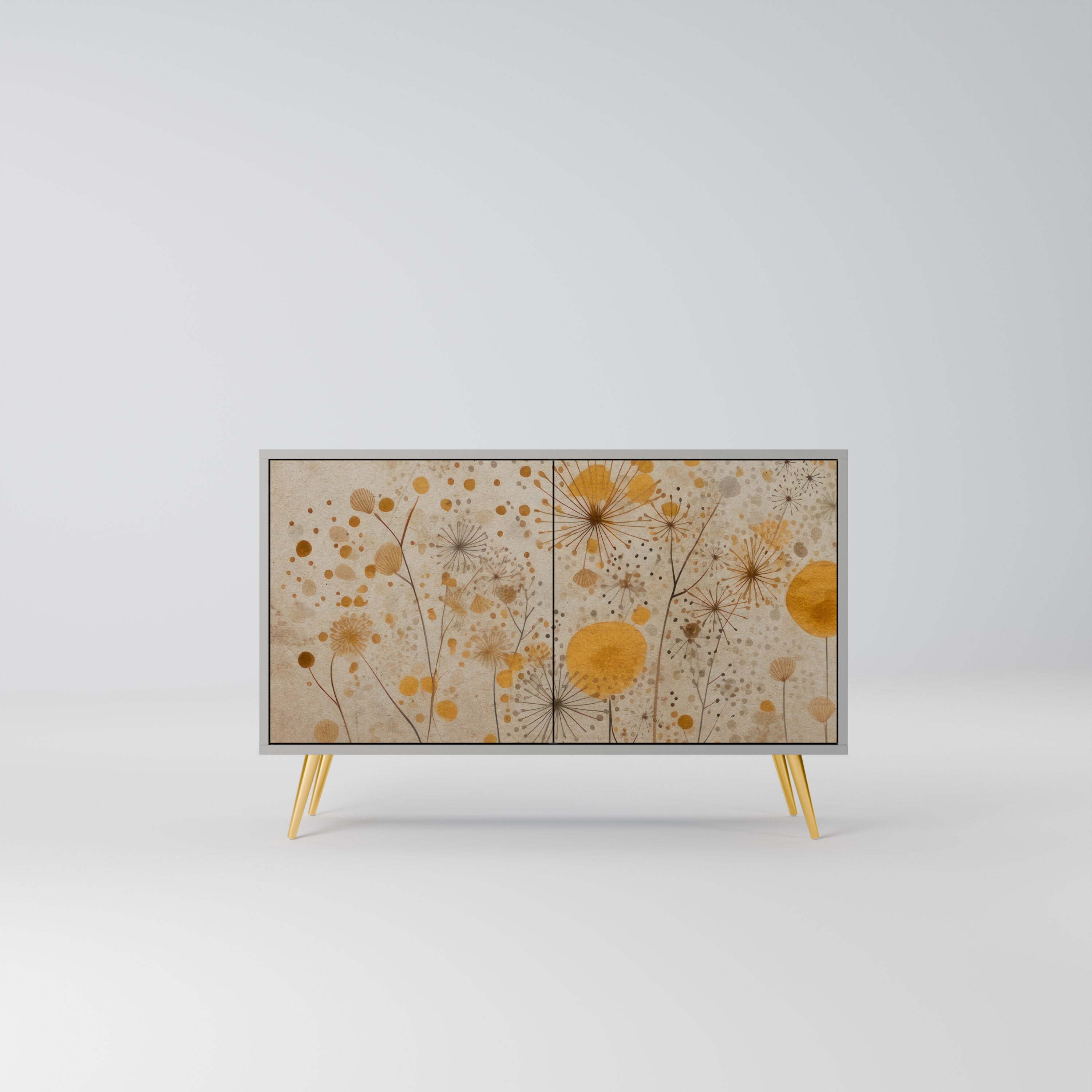 MORNING GLADE 2-Door Sideboard in Grey Finish