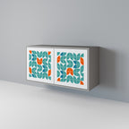 BE THE CHANGE Aparador de 2 Portas em Acabamento Cinzento