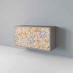 SPRING WHIMSY 2-Door Sideboard in Grey Finish