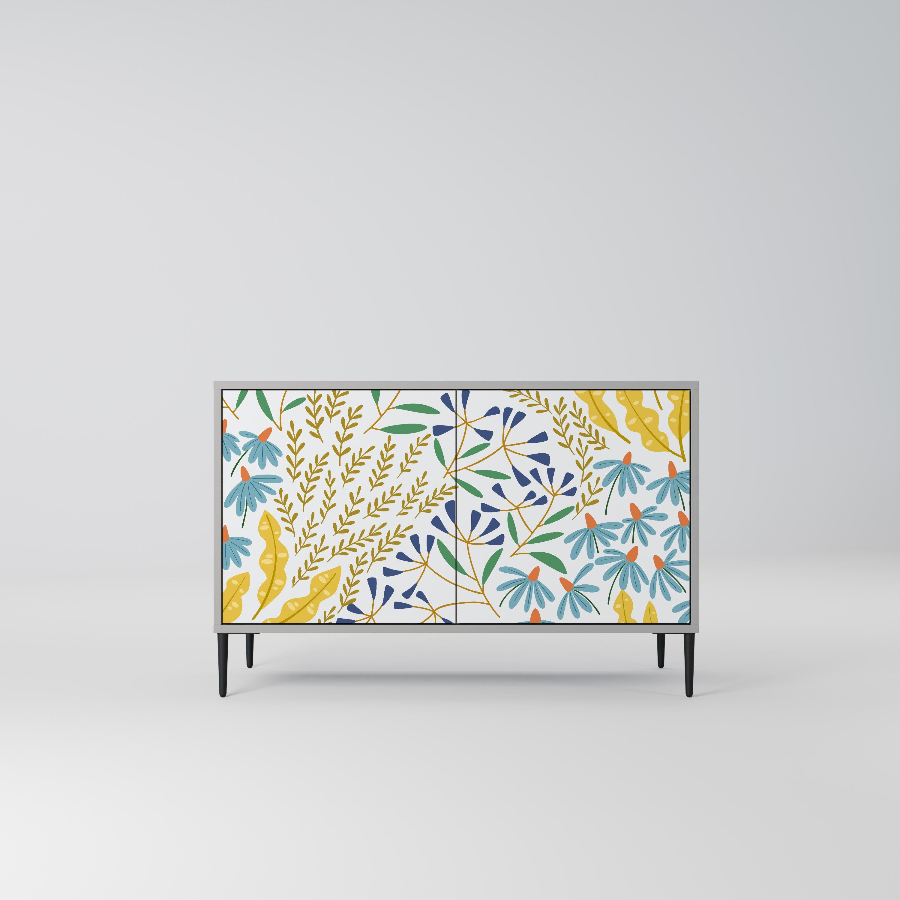 HELLO SPRING Aparador de 2 Portas em Acabamento Cinzento