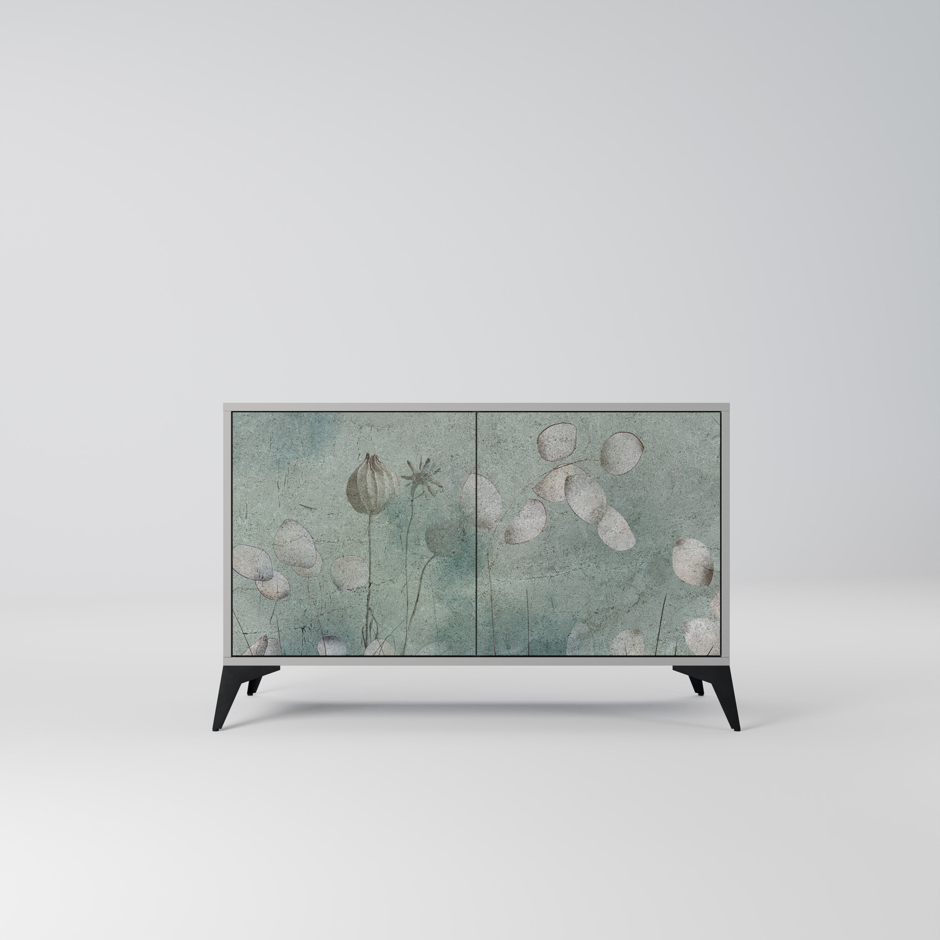 NIGHT LADY Aparador de 2 Portas em Acabamento Cinzento