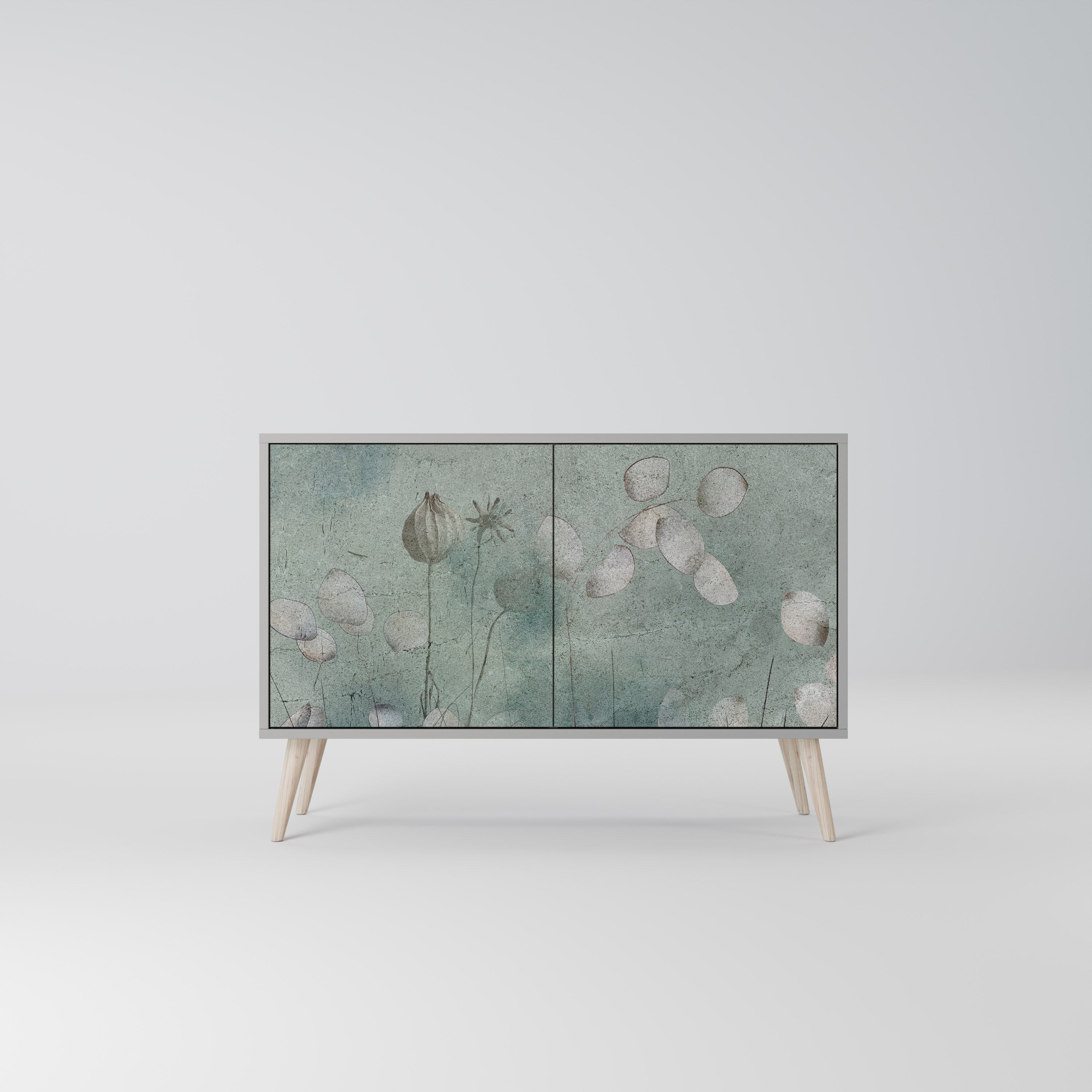 NIGHT LADY Aparador de 2 Portas em Acabamento Cinzento