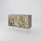 HERBAL GRACE Aparador de 2 Portas em Acabamento Cinzento