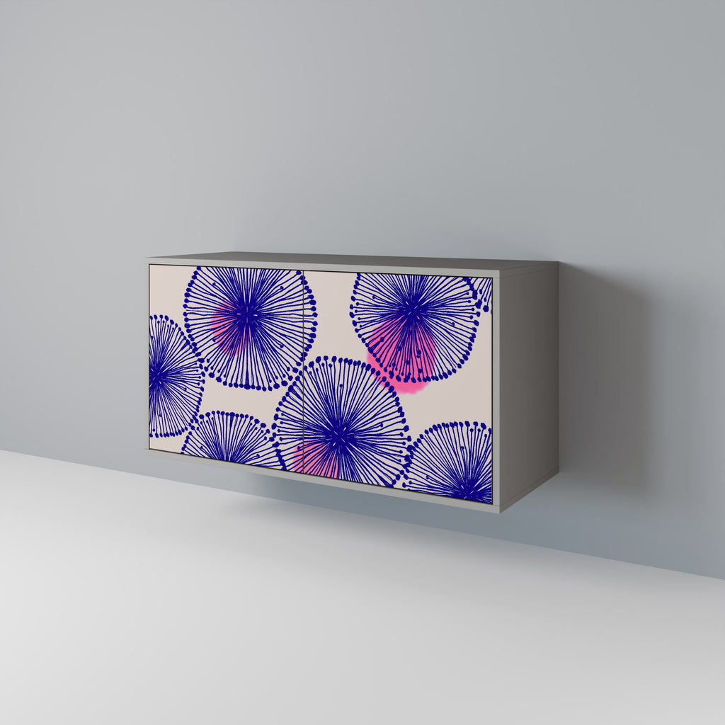 MAGIC NATURE Aparador de 2 Portas em Acabamento Cinzento