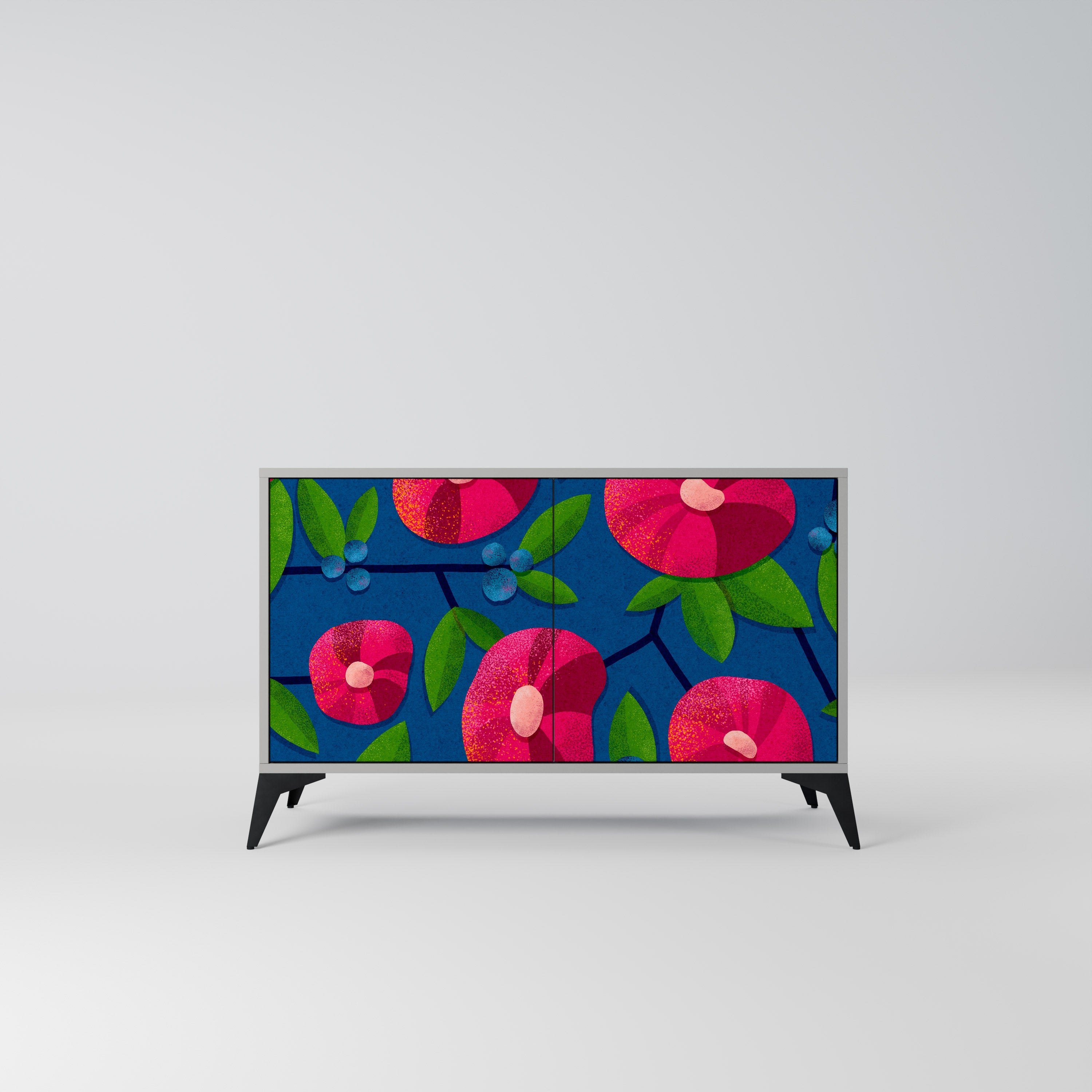 SPRING THOUGHTS Aparador de 2 Portas em Acabamento Cinzento