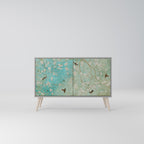 BLOOMING CHARM Aparador de 2 Portas em Acabamento Cinzento