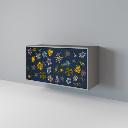 FLOWERS ON NAVY BLUE Aparador de 2 Portas