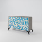 BLOOMY MORNING 2-Door Sideboard in Grey Finish