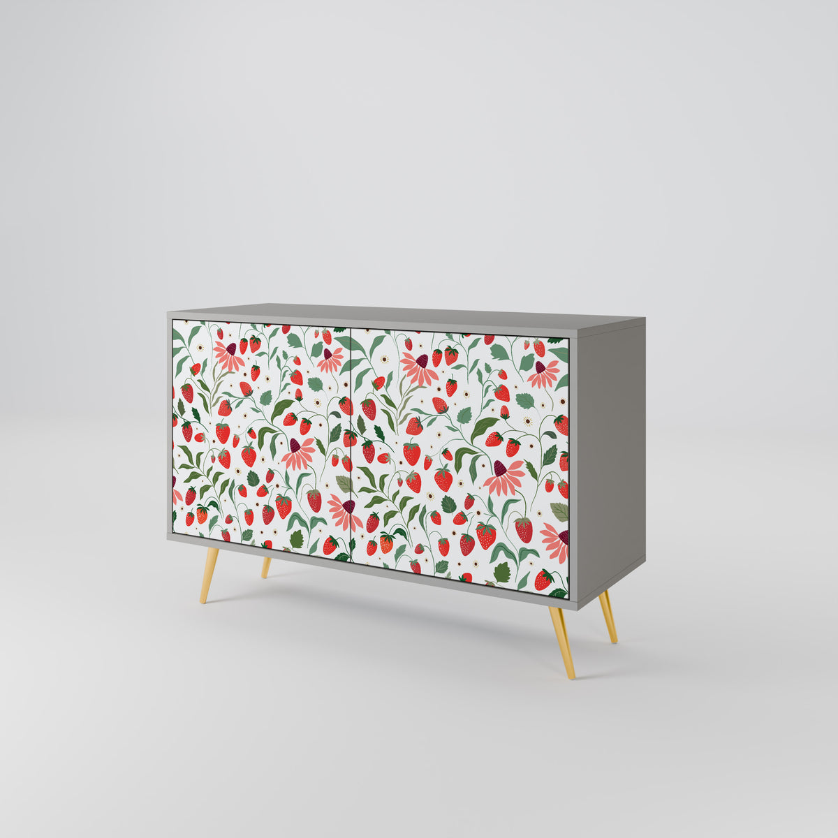 FLOWERS AND STRAWBERRIES 2-Door Sideboard