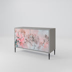CHERRY BLOSSOM 2-Door Sideboard in Grey Finish