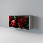 DAHLIAS AND POMEGRANATES 2-Door Sideboard in Grey Finish