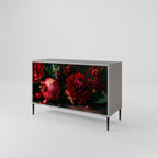 DAHLIAS AND POMEGRANATES 2-Door Sideboard in Grey Finish