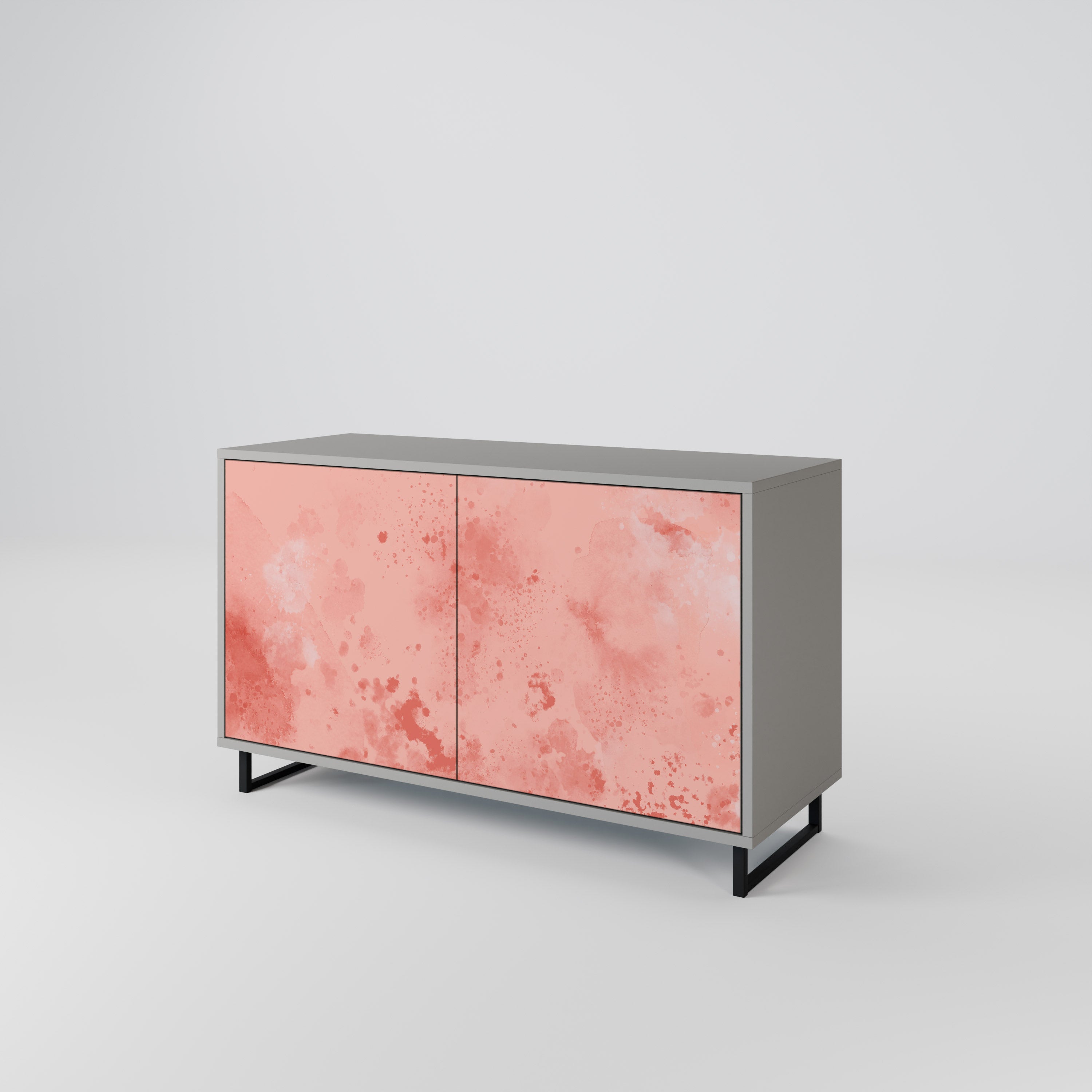 CRANE DANCE Aparador de 2 Portas em Acabamento Cinzento