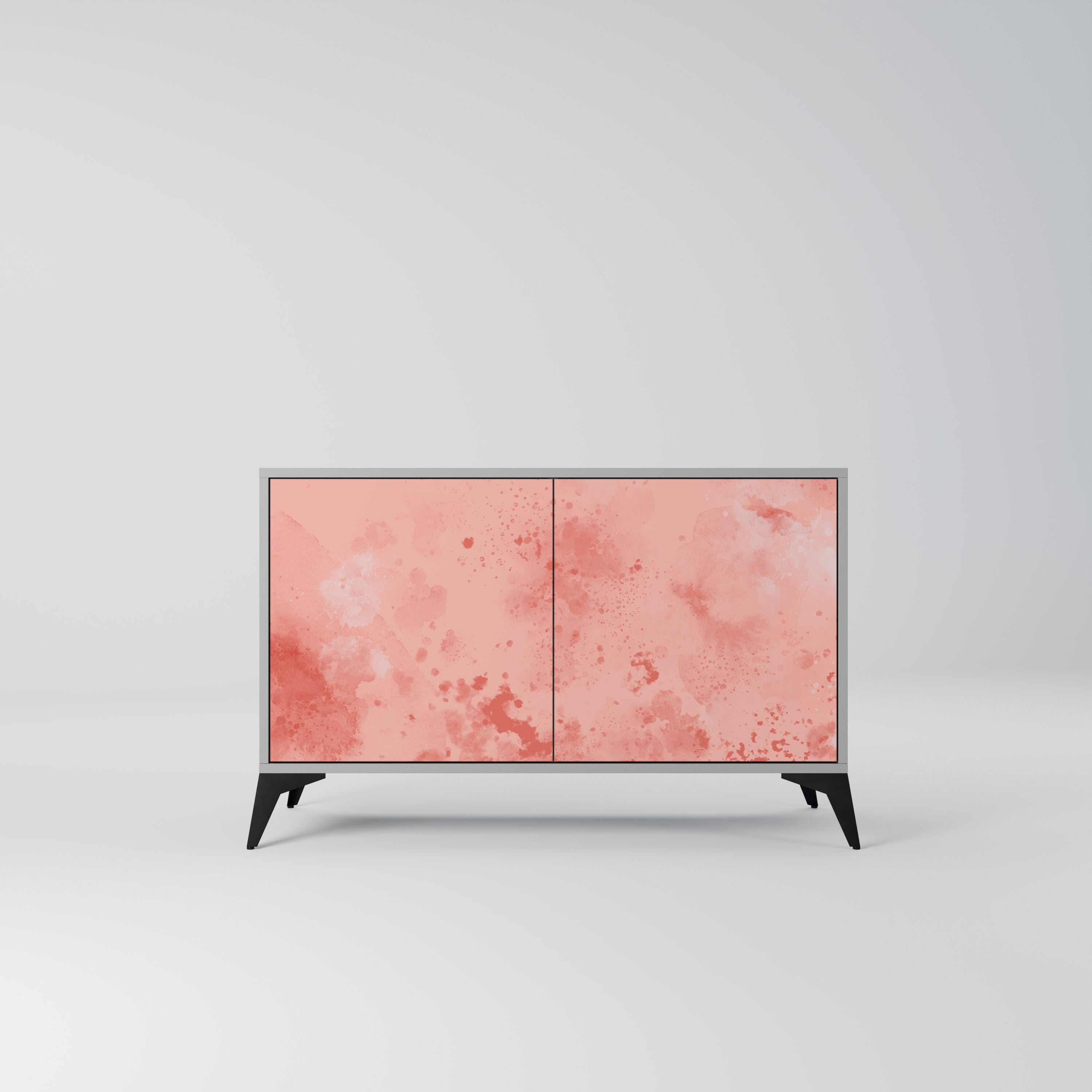 CRANE DANCE Aparador de 2 Portas em Acabamento Cinzento