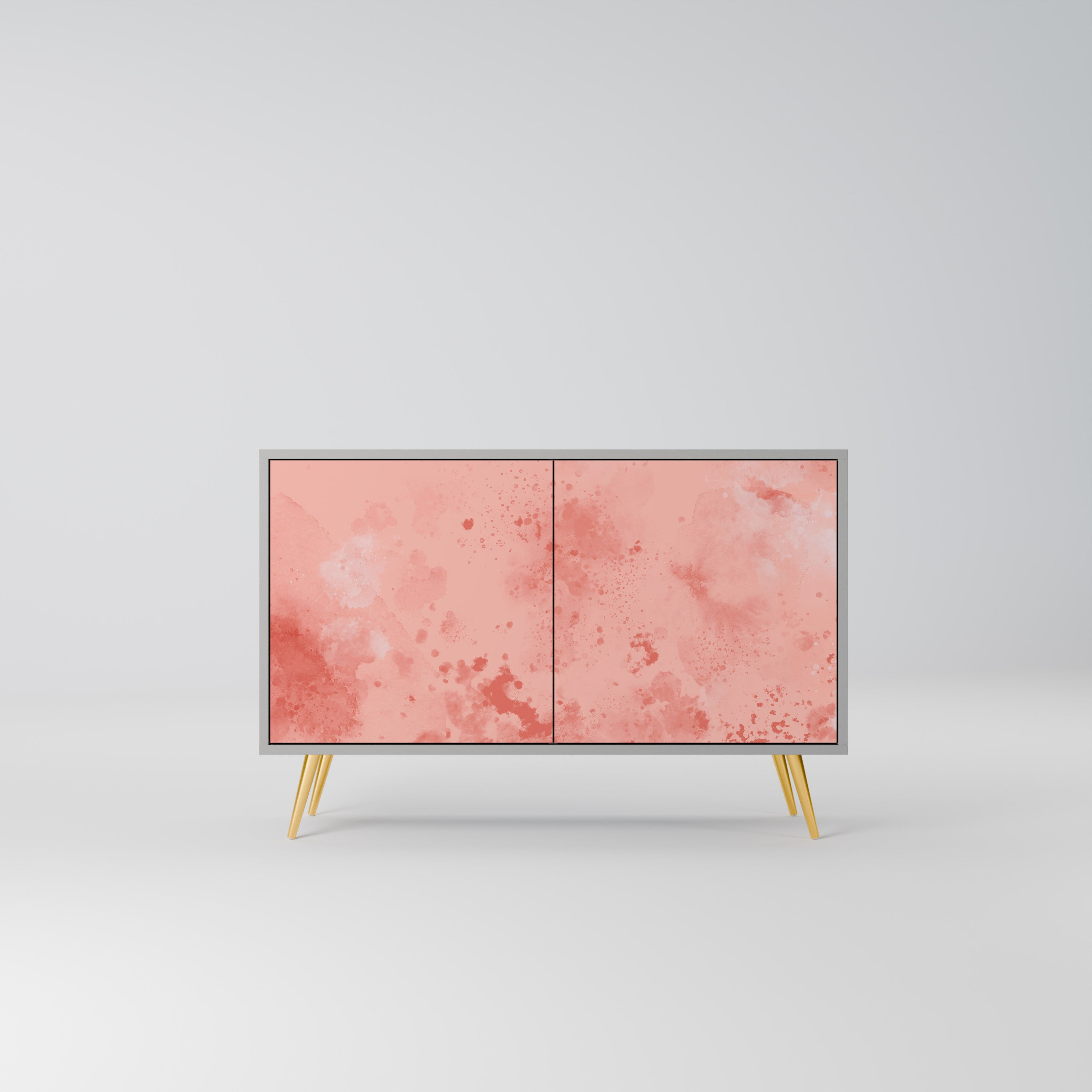 CRANE DANCE Aparador de 2 Portas em Acabamento Cinzento