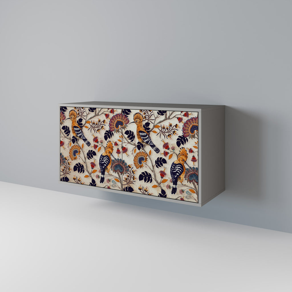 EMINENT HOOPOE Aparador de 2 Portas em Acabamento Cinzento