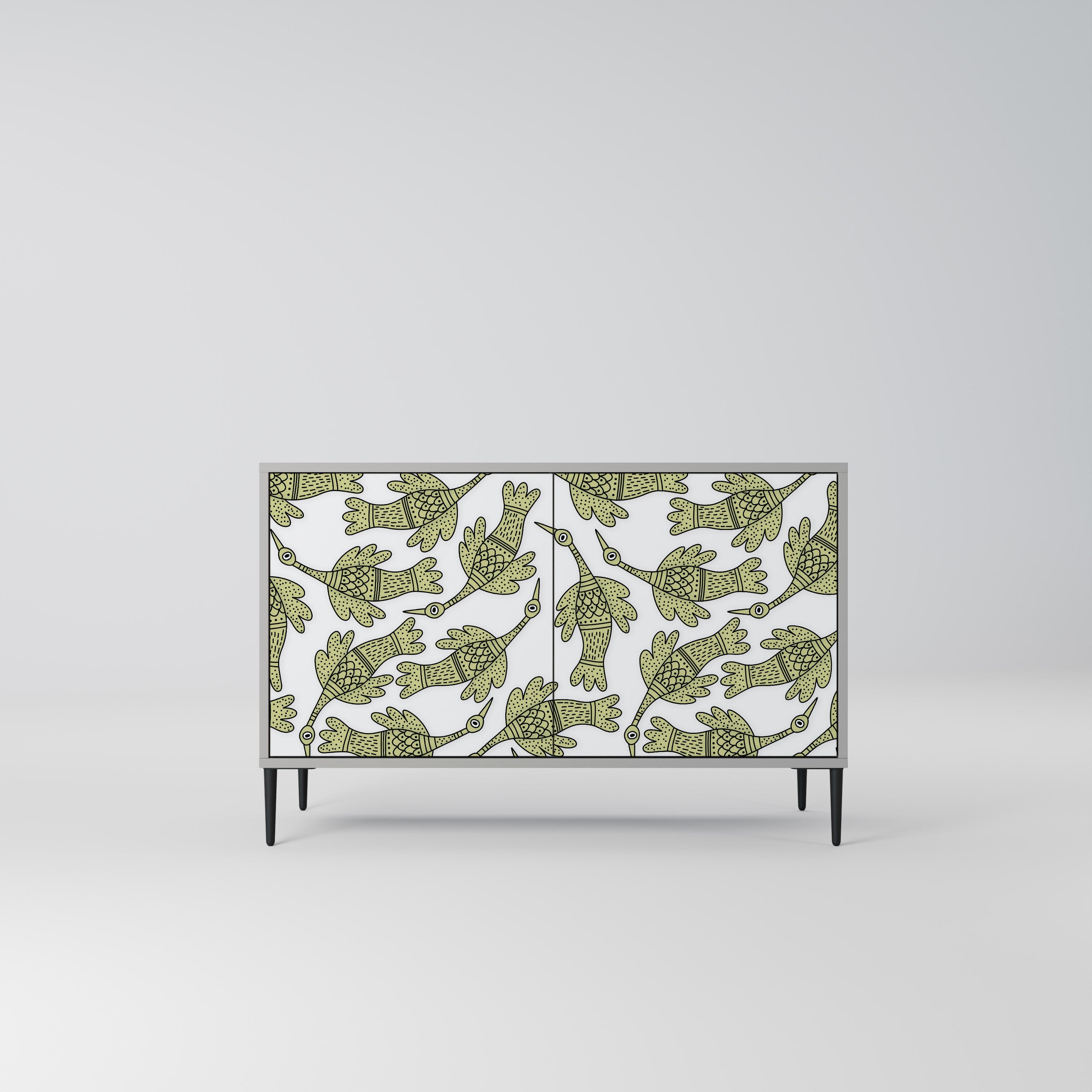 SEEDLING SONGBIRD Aparador de 2 Portas em Acabamento Cinzento