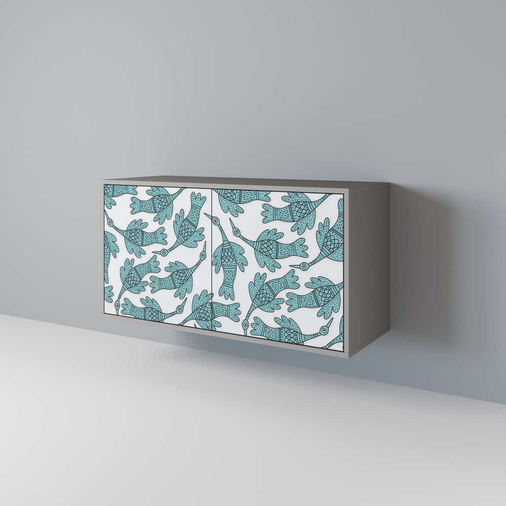 WATERSPOUT SONGIBIRD Aparador de 2 Portas em Acabamento Cinzento