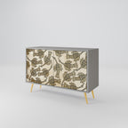 ALMONDINE SONGBIRD Aparador de 2 Portas em Acabamento Cinzento