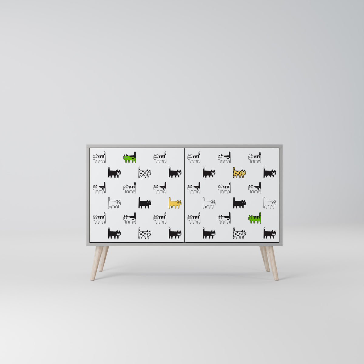 CATS COMPILATION Aparador de 2 Portas