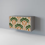 DANCING PREDATORS Aparador de 2 Portas em Acabamento Cinzento