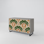 DANCING PREDATORS Aparador de 2 Portas em Acabamento Cinzento