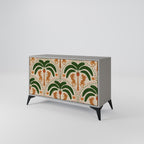 DANCING PREDATORS Aparador de 2 Portas em Acabamento Cinzento