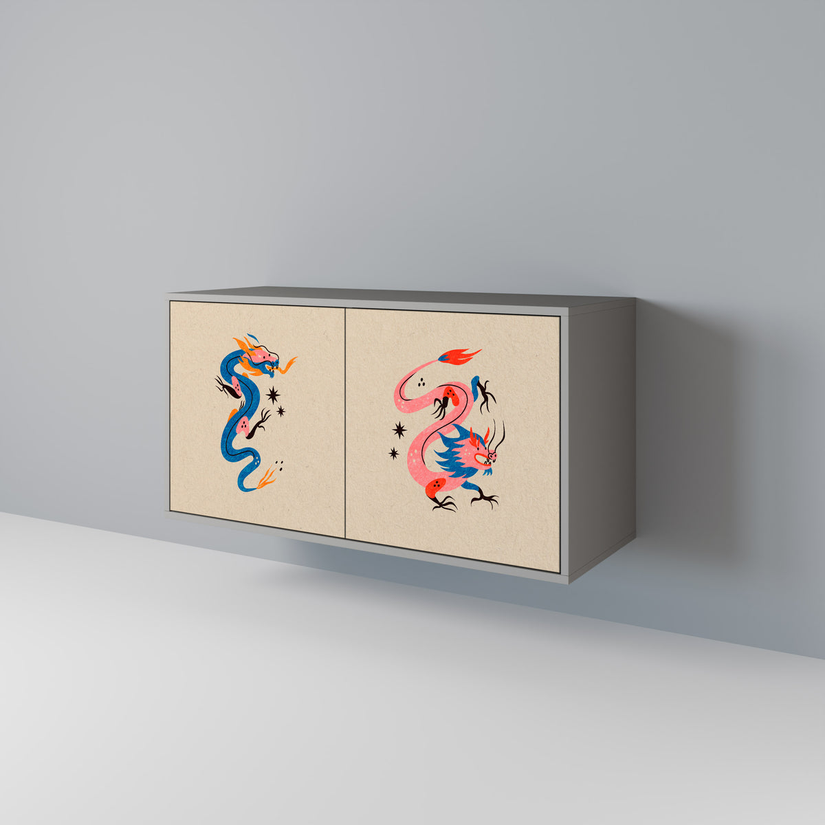 MYTHOLOGICAL CREATURES Aparador de 2 Portas